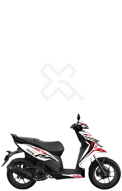 Race Edition Full Body Sticker Compatible with Aprilia SR 160/175 | Made in Premium Gloss Vinyl with FPF (Fade Protection Film), Waterproof, Precut Sticker, Pack of 1 Compatible with Both Side